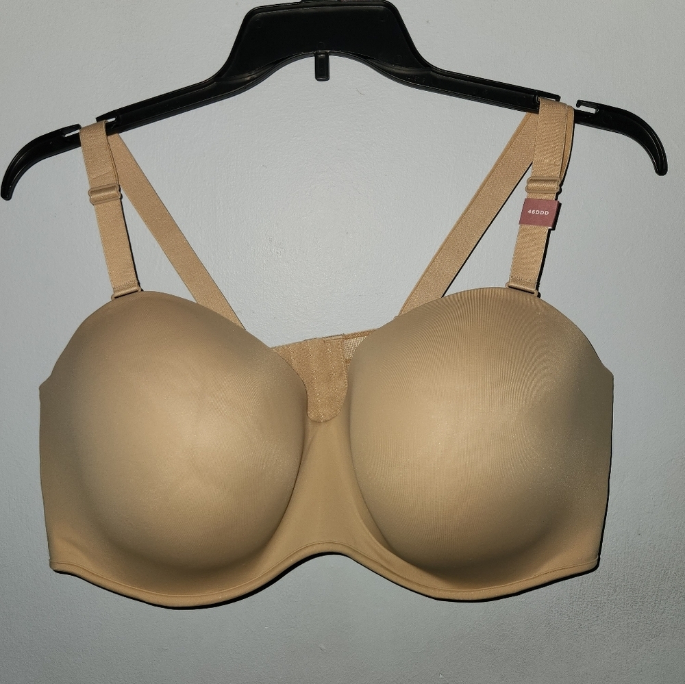 NWT Cacique Multi-way Boost Convertible Strapless Beige